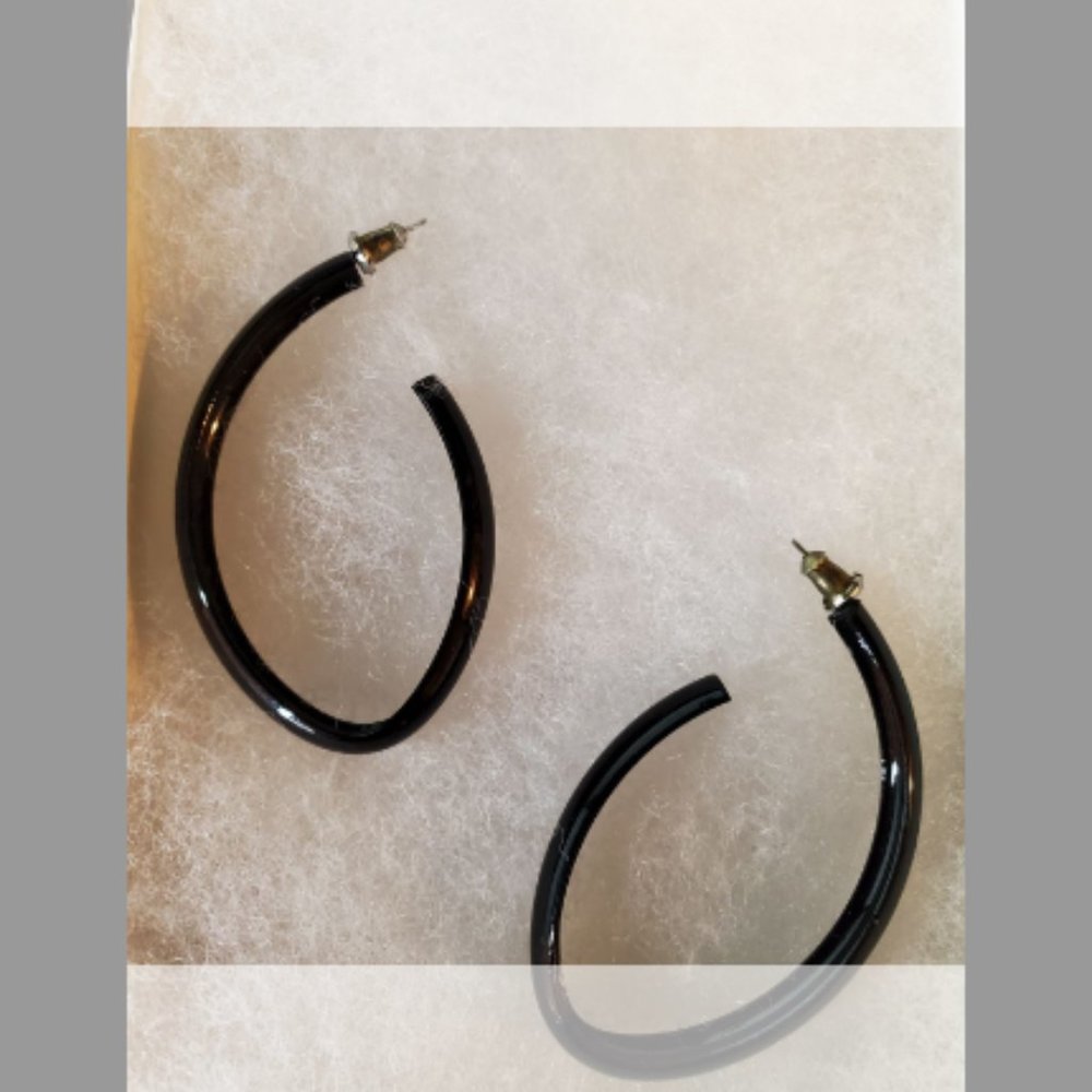 Black Metal Vintage Earrings